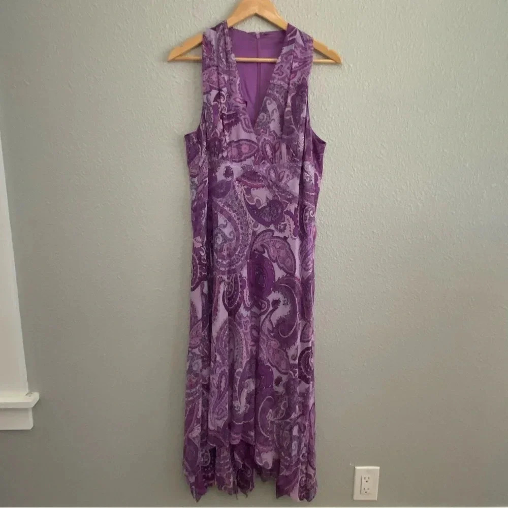 Vintage Silk Donna Morgan Dress Size 16